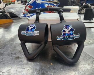 Set of 2" Chain Collars with Loops for Barbells, Strongman, Farmers Walk, Olympic Bars